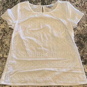 Loft Eyelet Detail Top